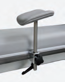Bild65 Armauflage flach, grau, mit Halterung | Ergoselect 1200