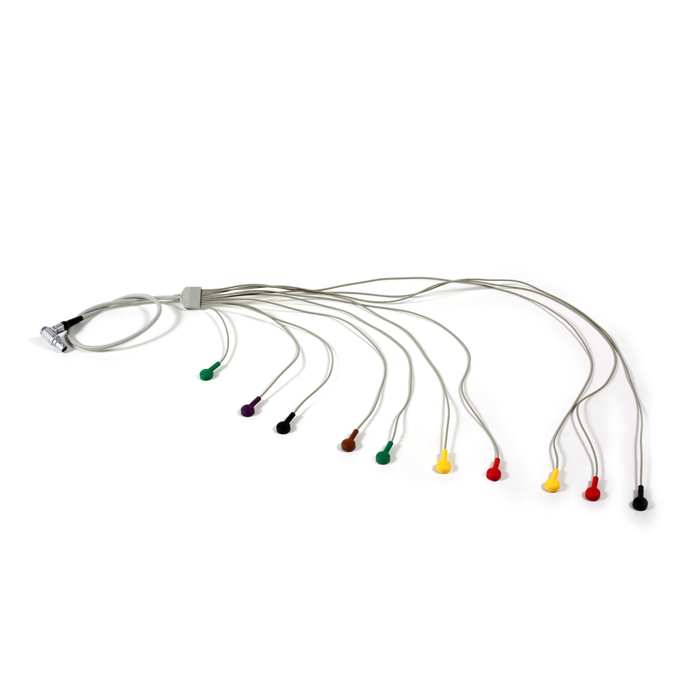 12-Kanal Langzeit-EKG EKG Kabel, rund, IEC, 130 cm, SEER 12, CM3000-12