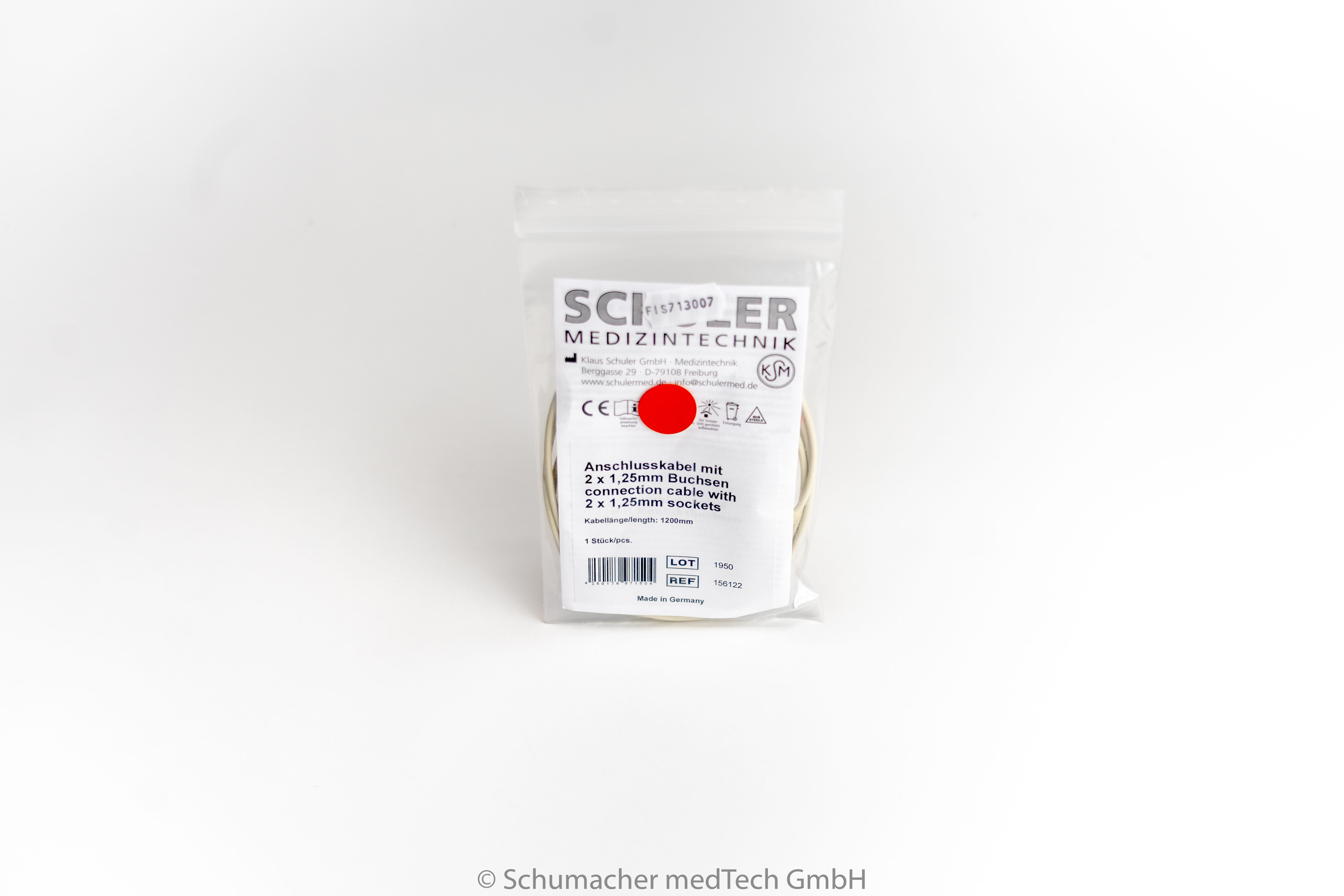 EP-Anschlusskabel 2 x 1,25mm Buchse (DIN) Buchsen rot/schwarz, 5pol. | FIS713007