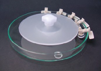 Brückenelektrodenschale rund Glas Nr. 40.101 zum Reinigen der Brückenelektroden VE=1